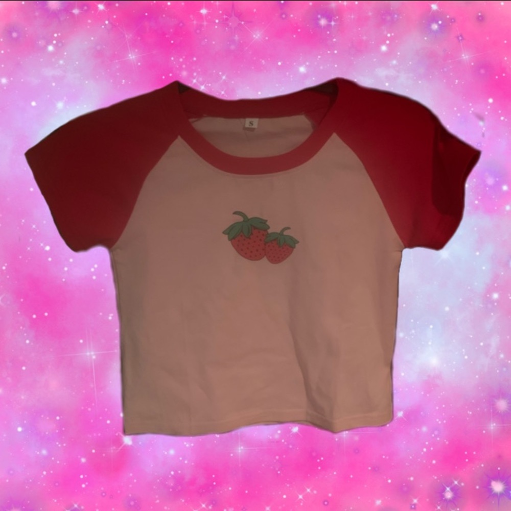 Strawberry Crop Top